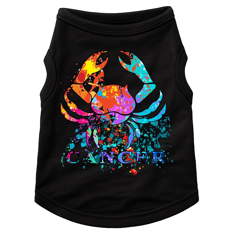 Cancer Zodiac Sign Crab Colorful Doggie Tank