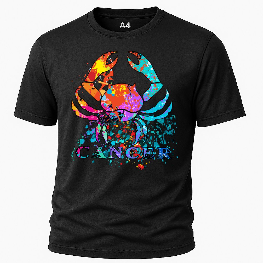 Cancer Zodiac Sign Crab Colorful Performance Shirt