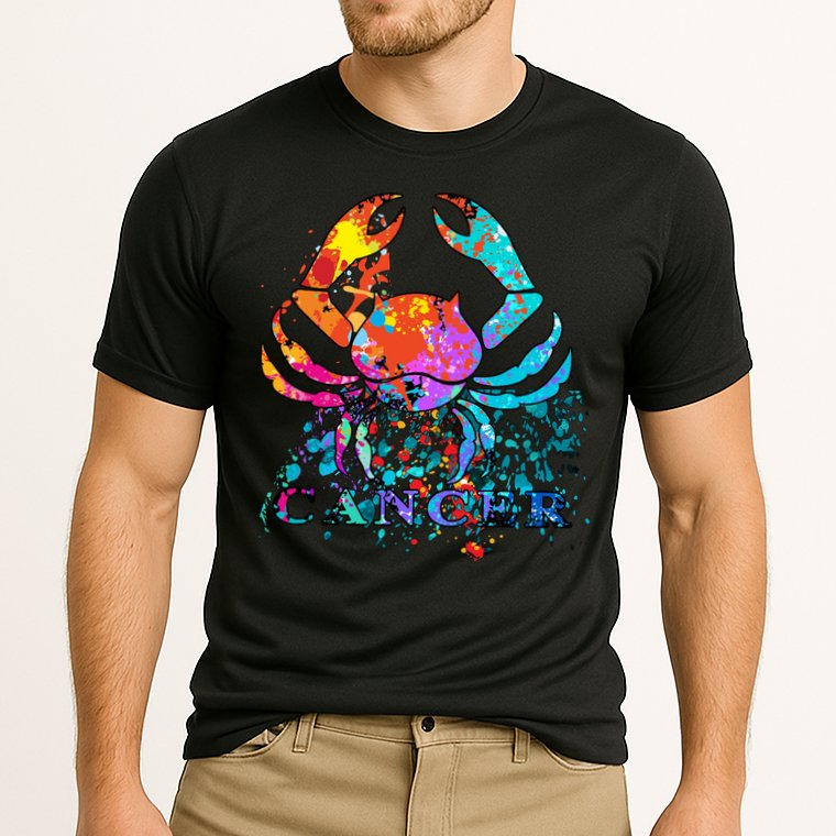 Cancer Zodiac Sign Crab Colorful Performance Shirt