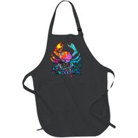 Cancer Zodiac Sign Crab Colorful Full-Length Apron With Pockets