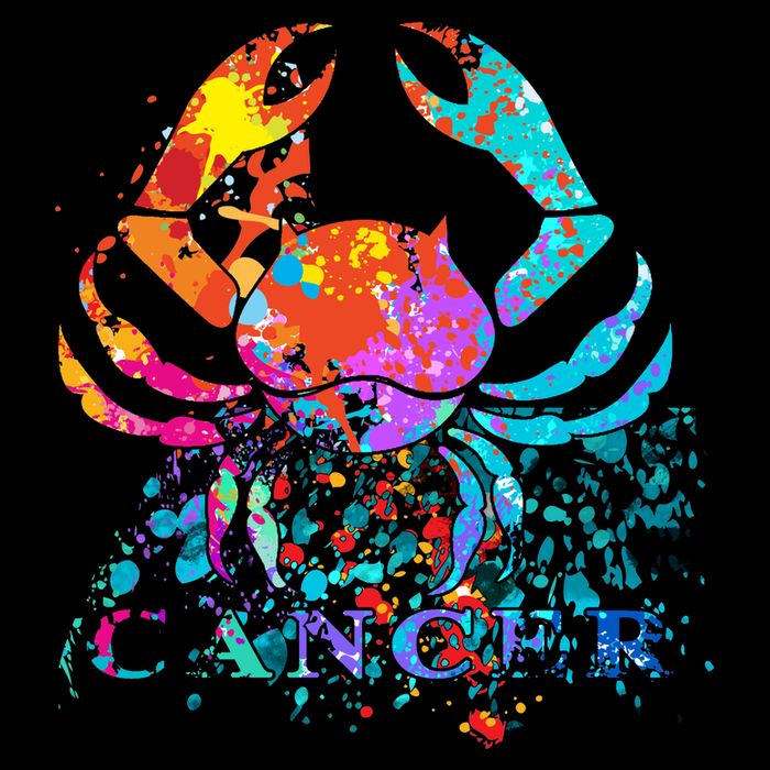 Cancer Zodiac Sign Crab Colorful Apron