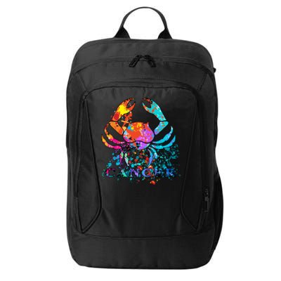 Cancer Zodiac Sign Crab Colorful City Backpack