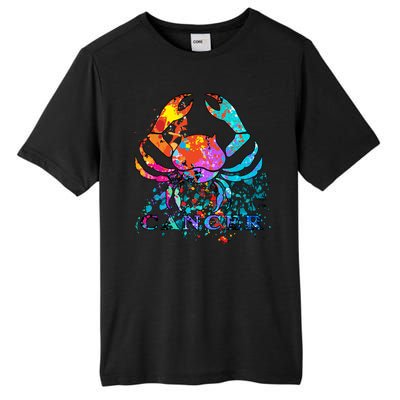 Cancer Zodiac Sign Crab Colorful Tall Fusion ChromaSoft Performance T-Shirt