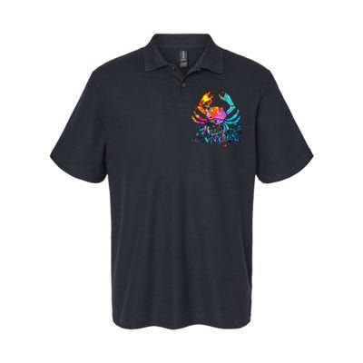 Cancer Zodiac Sign Crab Colorful Softstyle Adult Sport Polo