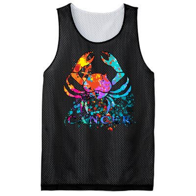 Cancer Zodiac Sign Crab Colorful Mesh Reversible Basketball Jersey Tank