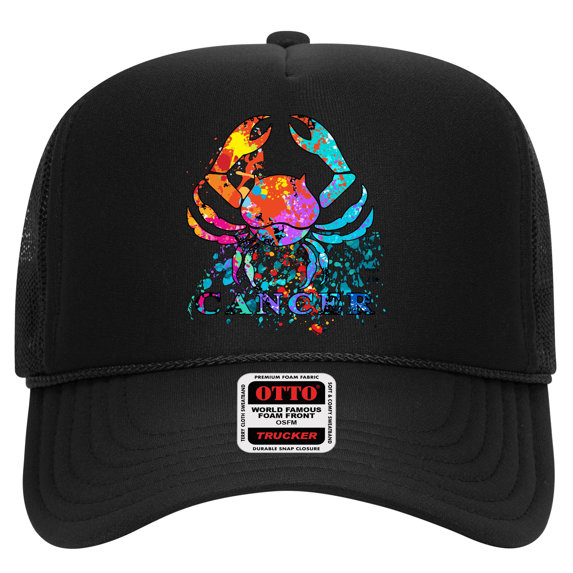 Cancer Zodiac Sign Crab Colorful Hat