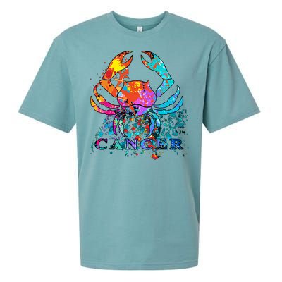 Cancer Zodiac Sign Crab Colorful Sueded Cloud Jersey T-Shirt