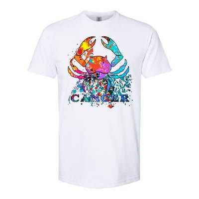 Cancer Zodiac Sign Crab Colorful Softstyle CVC T-Shirt