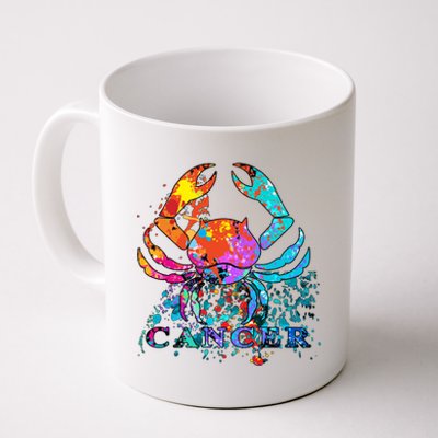 Cancer Zodiac Sign Crab Colorful Coffee Mug