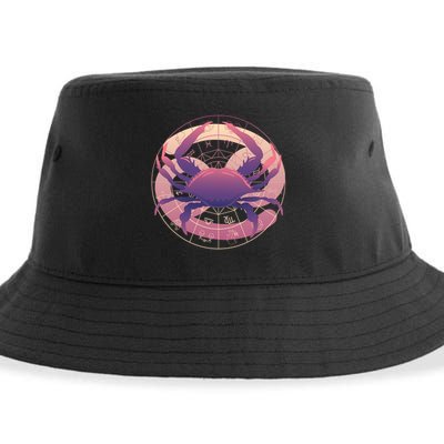 Cancer Zodiac Symbol Sustainable Bucket Hat