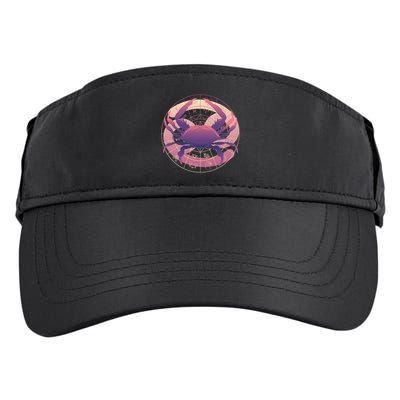 Cancer Zodiac Symbol Adult Drive Performance Visor