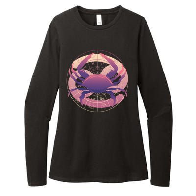 Cancer Zodiac Symbol Womens CVC Long Sleeve Shirt