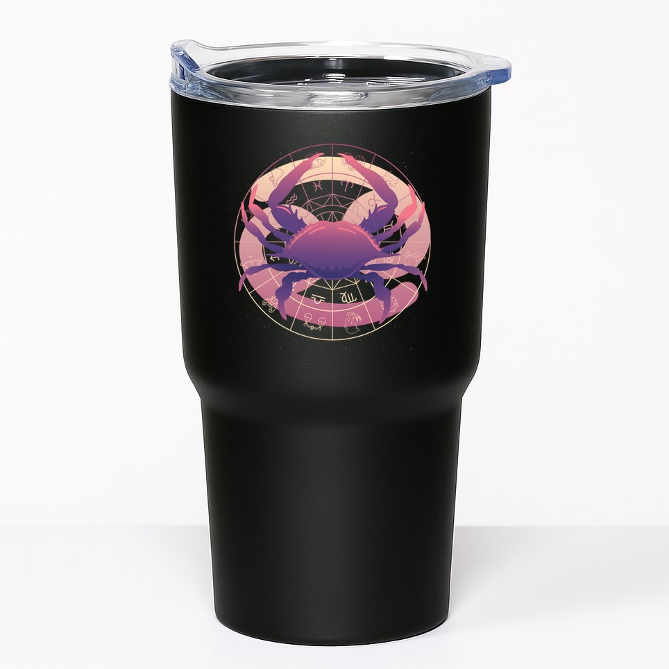 Cancer Zodiac Symbol Tumbler