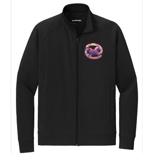 Cancer Zodiac Symbol Stretch Full-Zip Cadet Jacket