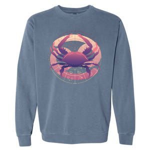 Cancer Zodiac Symbol Garment-Dyed Sweatshirt