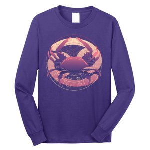 Cancer Zodiac Symbol Long Sleeve Shirt