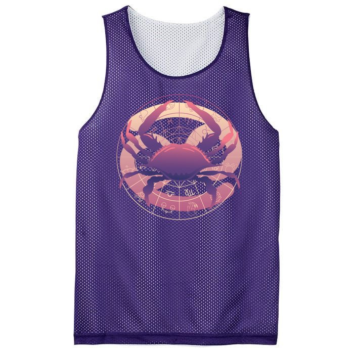 Cancer Zodiac Symbol Mesh Reversible Basketball Jersey Tank