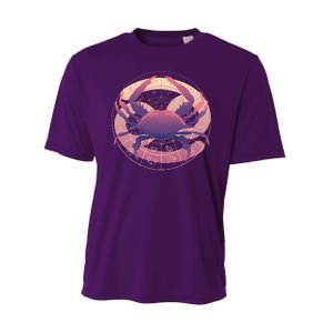 Cancer Zodiac Symbol Performance Sprint T-Shirt