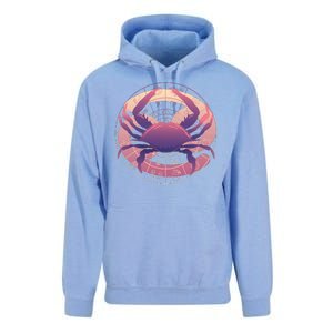 Cancer Zodiac Symbol Unisex Surf Hoodie