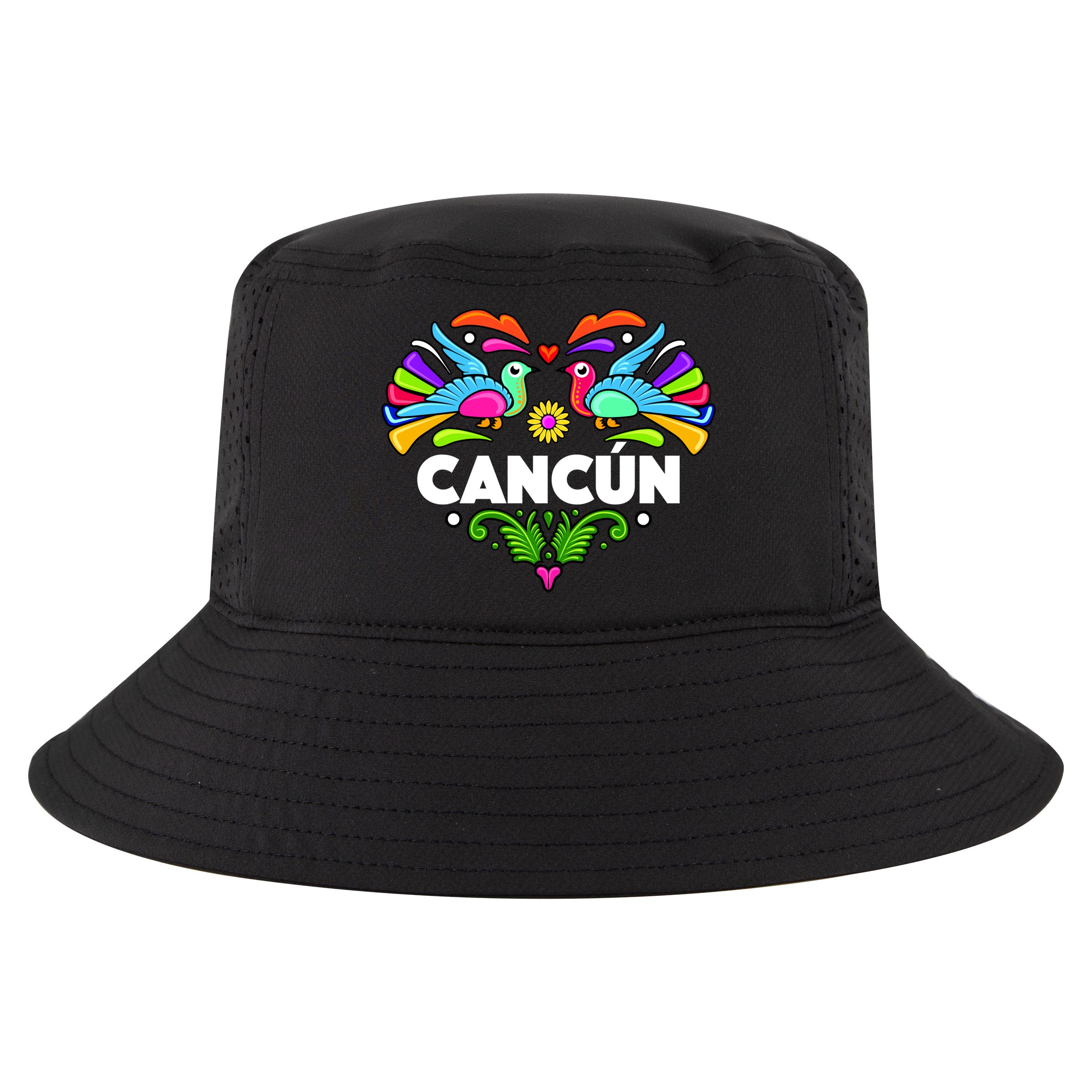 Cancun Artistic Heart Cool Comfort Performance Bucket Hat