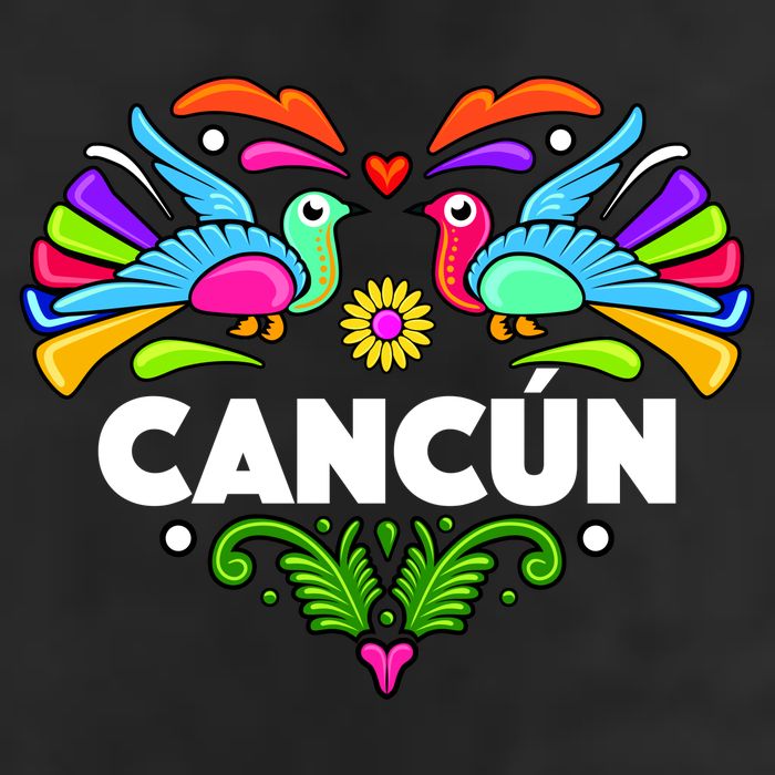Cancun Artistic Heart Cool Comfort Performance Bucket Hat