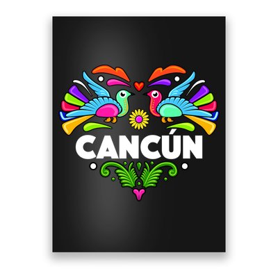 Cancun Artistic Heart Poster