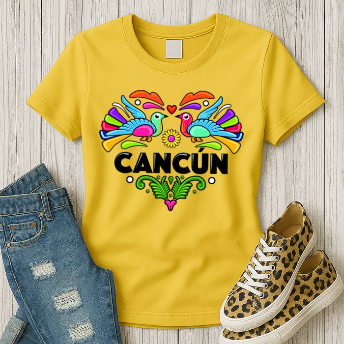 Cancun Artistic Heart Womens T-Shirt