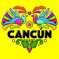 Cancun Artistic Heart Womens T-Shirt