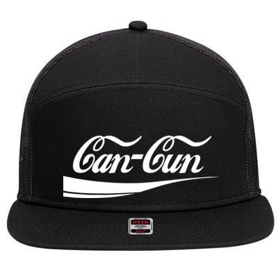 Cancun Classic Logo 7 Panel Mesh Trucker Snapback Hat