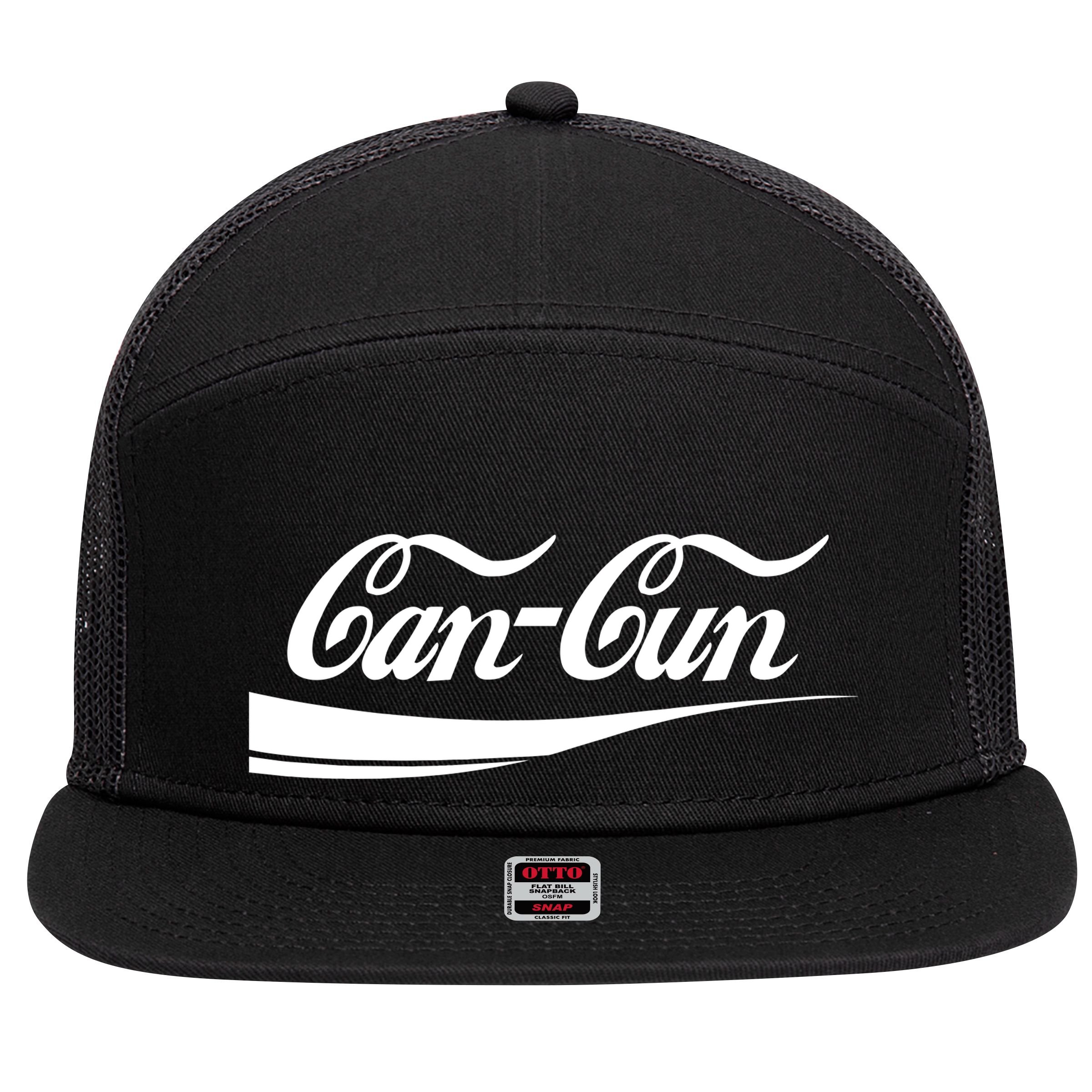 Cancun Classic Logo 7 Panel Mesh Trucker Snapback Hat