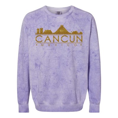 Cancun Limited Edition Gold Glitz Colorblast Crewneck Sweatshirt