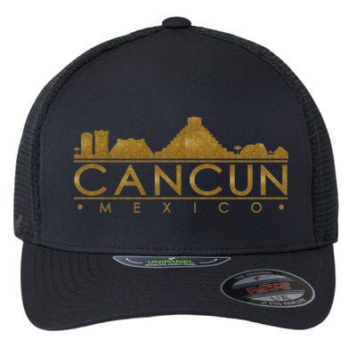 Cancun Limited Edition Gold Glitz Flexfit Unipanel Trucker Cap