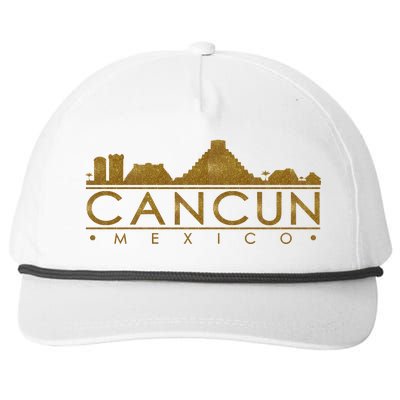 Cancun Limited Edition Gold Glitz Snapback Five-Panel Rope Hat