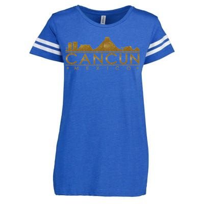 Cancun Limited Edition Gold Glitz Enza Ladies Jersey Football T-Shirt