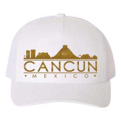 Cancun Limited Edition Gold Glitz Yupoong Adult 5-Panel Trucker Hat