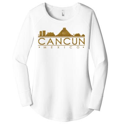 Cancun Limited Edition Gold Glitz Women's Perfect Tri Tunic Long Sleeve Shirt