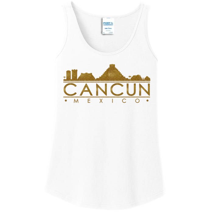 Cancun Limited Edition Gold Glitz Ladies Essential Tank