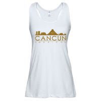 Cancun Limited Edition Gold Glitz Ladies Essential Flowy Tank