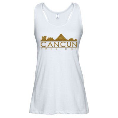 Cancun Limited Edition Gold Glitz Ladies Essential Flowy Tank