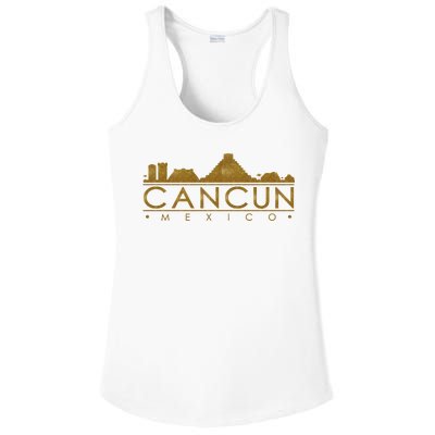 Cancun Limited Edition Gold Glitz Ladies PosiCharge Competitor Racerback Tank