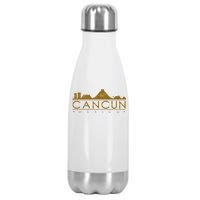 Cancun Limited Edition Gold Glitz Stainless Steel Insulated Water Bottle