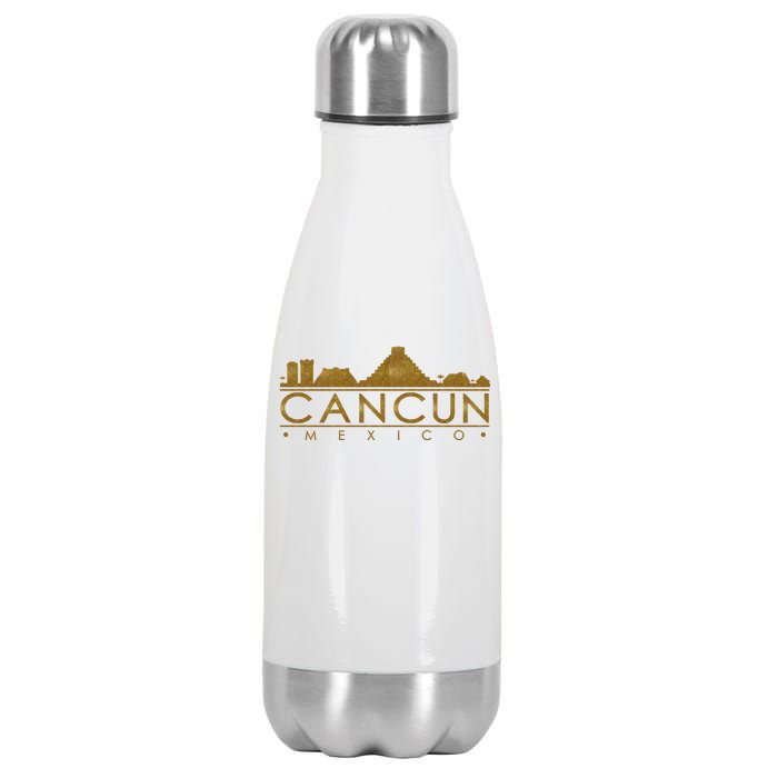 Cancun Limited Edition Gold Glitz Stainless Steel Insulated Water Bottle