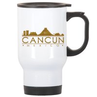 Cancun Limited Edition Gold Glitz Stainless Steel Travel Mug