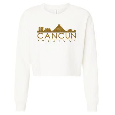 Cancun Limited Edition Gold Glitz Cropped Pullover Crew