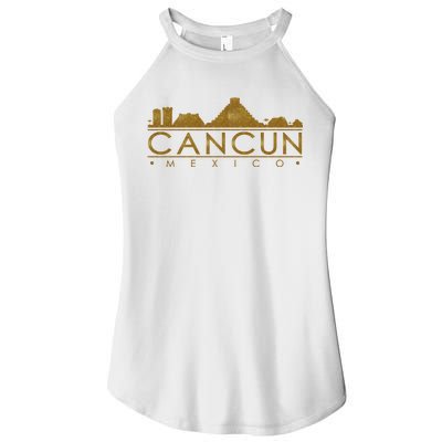 Cancun Limited Edition Gold Glitz Women's Perfect Tri Rocker Tank