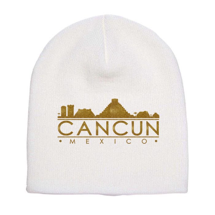 Cancun Limited Edition Gold Glitz Short Acrylic Beanie