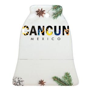 Cancun Mexico Ceramic Bell Ornament