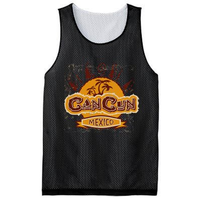 Cancun Mexico Vintage Mesh Reversible Basketball Jersey Tank