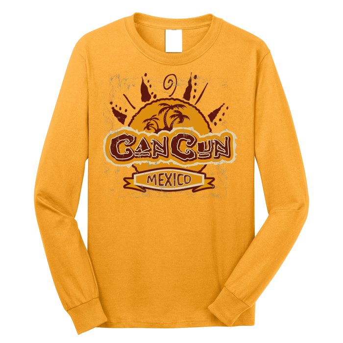 Cancun Mexico Vintage Long Sleeve Shirt