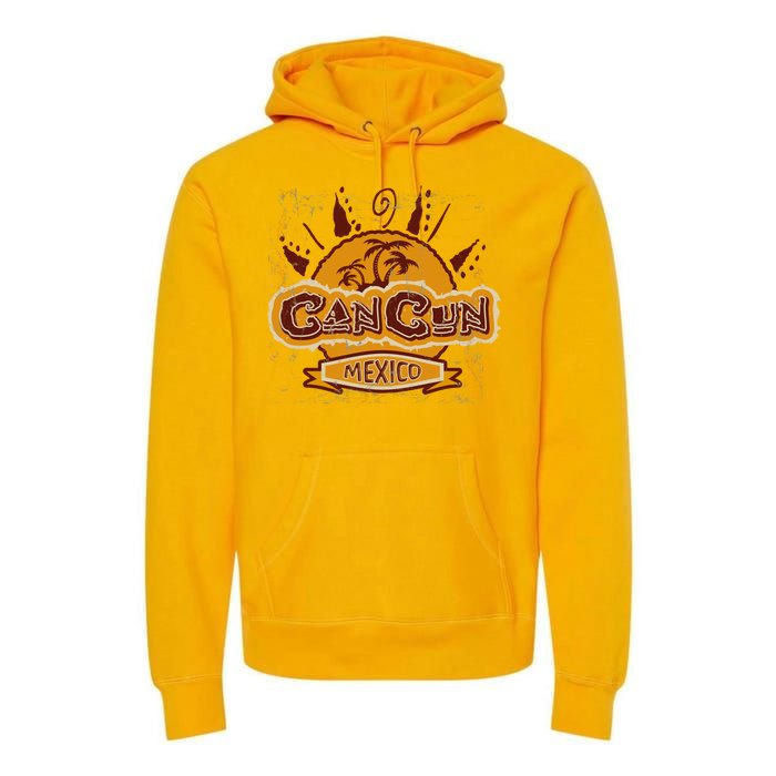 Cancun Mexico Vintage Premium Hoodie